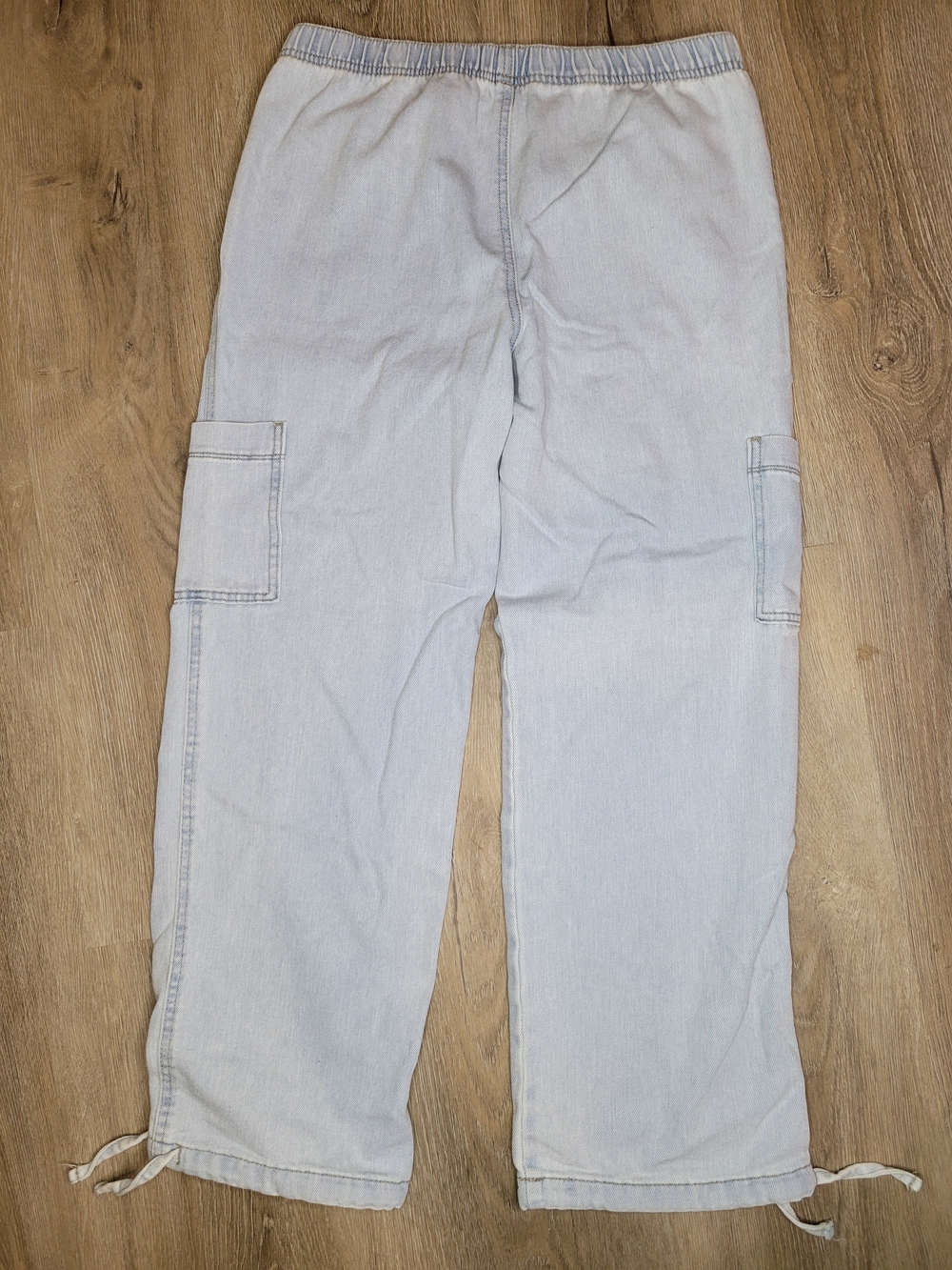 No Boundaries Light Blue Straight Leg Cargo Jeans - Picture 5 of 5
